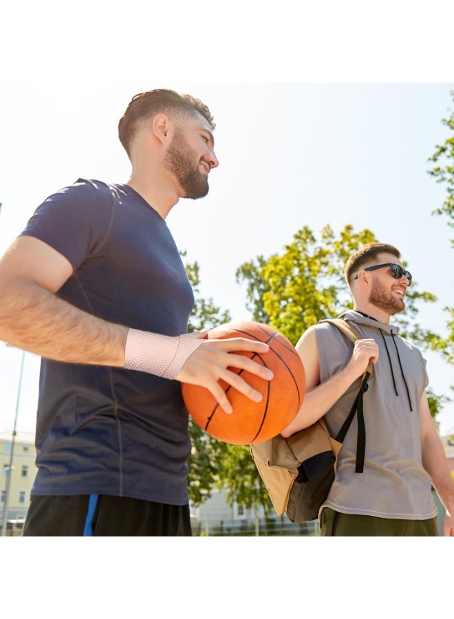 2 PCS Ultra Thin Wrist Brace for Carpal Tunnel, Elastic Wrist Wraps for Arthritis and Tendonitis, Wrist Straps Support, Pain Relief, Compression and Support for Fitness Enthusiasts (Skin Tone) - Image 5