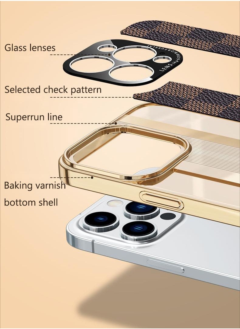 Color Fans - High-end Leather Case for iPhone 14 Pro 6.1 inch All-inclusive Lens Protection Cover - Image 1