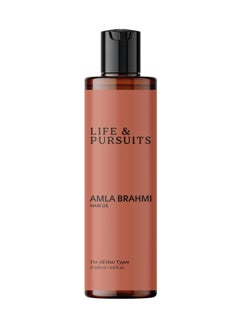Life & Pursuits Life & Pursuits Organic Amla Brahmi Hair Oil (200 ml) for Hair Growth with Triphala, Hibiscus, Castor, Sesame, Coconut, Bhringraj & Lemon oil  - Image 1