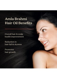 Life & Pursuits Life & Pursuits Organic Amla Brahmi Hair Oil (200 ml) for Hair Growth with Triphala, Hibiscus, Castor, Sesame, Coconut, Bhringraj & Lemon oil  - Image 3