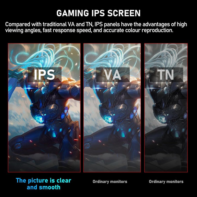 CRUA 27 inch Fast IPS Gaming Monitor 4K 160Hz/FHD 300Hz Dual Mode, 1ms(GTG), 120% sRGB HDR, Adaptive Sync, Height Vertical Adjustable, Built-in Speaker, RGB Backlight, White Game Monitor - Image 4