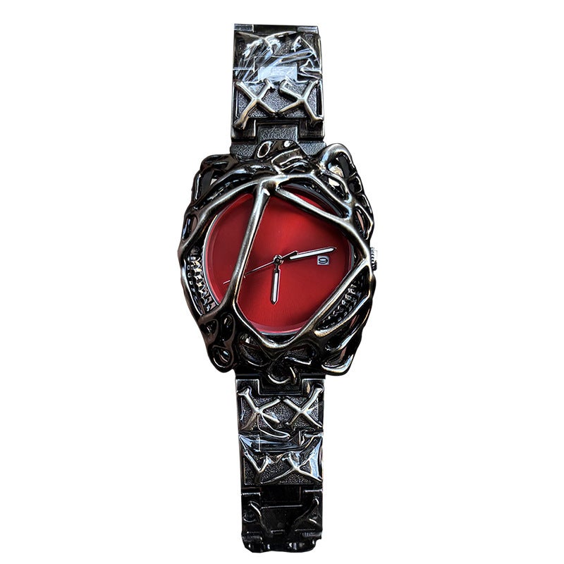 Millennium Y2K Men's Spider Web Alabaster Fashion Waterproof Quartz Watch - Image 4