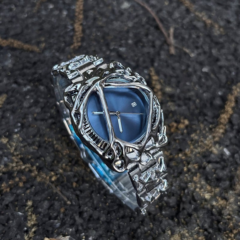 Millennium Y2K Men's Spider Web Alabaster Fashion Waterproof Quartz Watch - Image 2