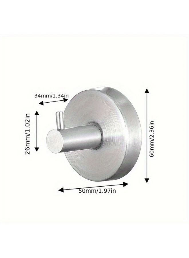 Black Stainless Steel Suction Cup Hooks No Drilling Adhesive Free Towel Holder - Image 5