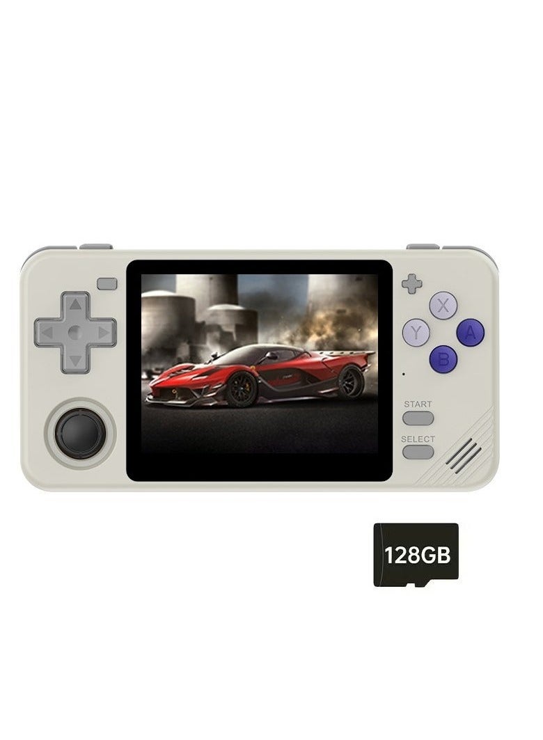 POWKIDDY RGB10X Handheld Game Console 3.5 Inch IPS OCA full lamination Screen Retro Video Game Console Open Source Linux Game Player Support WiFi Bluetooth 10000+ Games Portable PSP(128G White) - Image 1