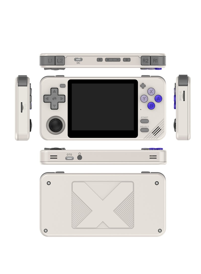 POWKIDDY RGB10X Handheld Game Console 3.5 Inch IPS OCA full lamination Screen Retro Video Game Console Open Source Linux Game Player Support WiFi Bluetooth 10000+ Games Portable PSP(128G White) - Image 2
