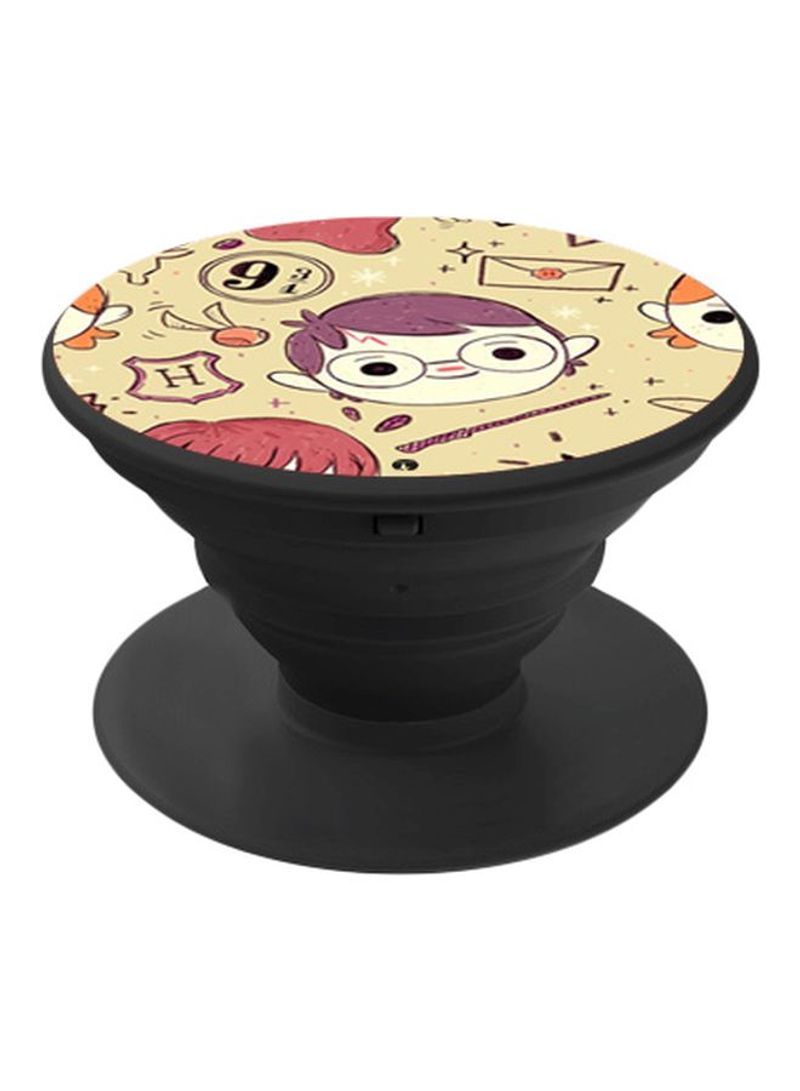 RKN Printed Pop Socket Yellow/Pink/Purple - Image 1