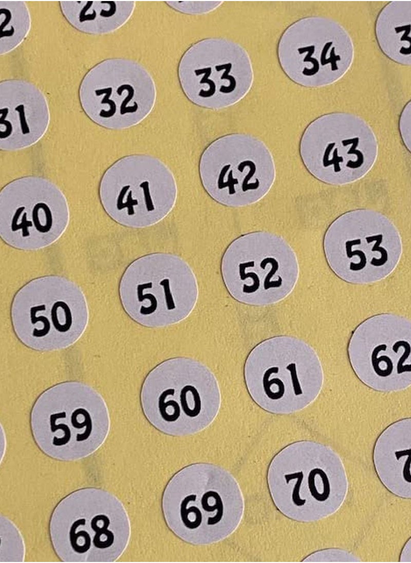Sticker serial numbers from 1 to 500, a strong sticky sticker, size 1 cm, for numbering devices, files, and papers. Manufacturing UptoDate Egypt  - Image 1