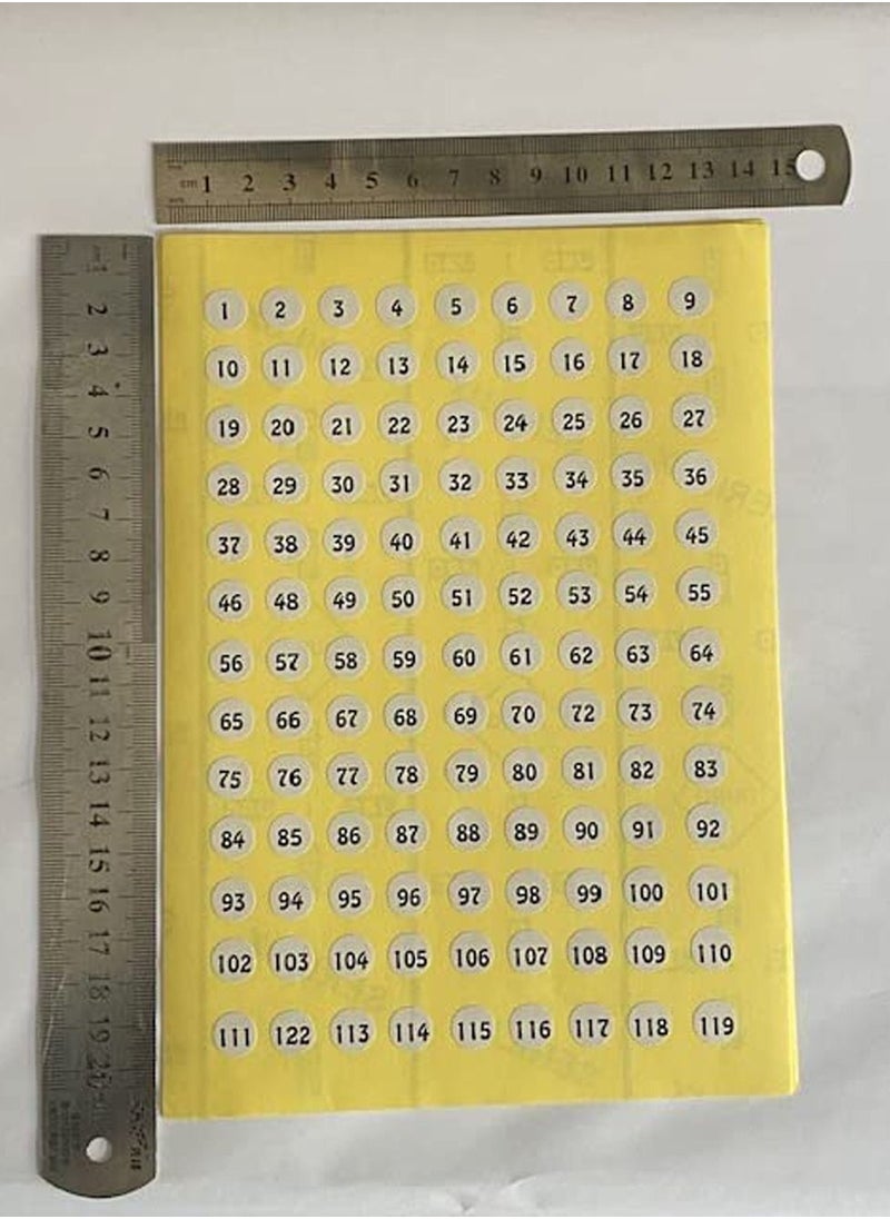 Sticker serial numbers from 1 to 500, a strong sticky sticker, size 1 cm, for numbering devices, files, and papers. Manufacturing UptoDate Egypt  - Image 2