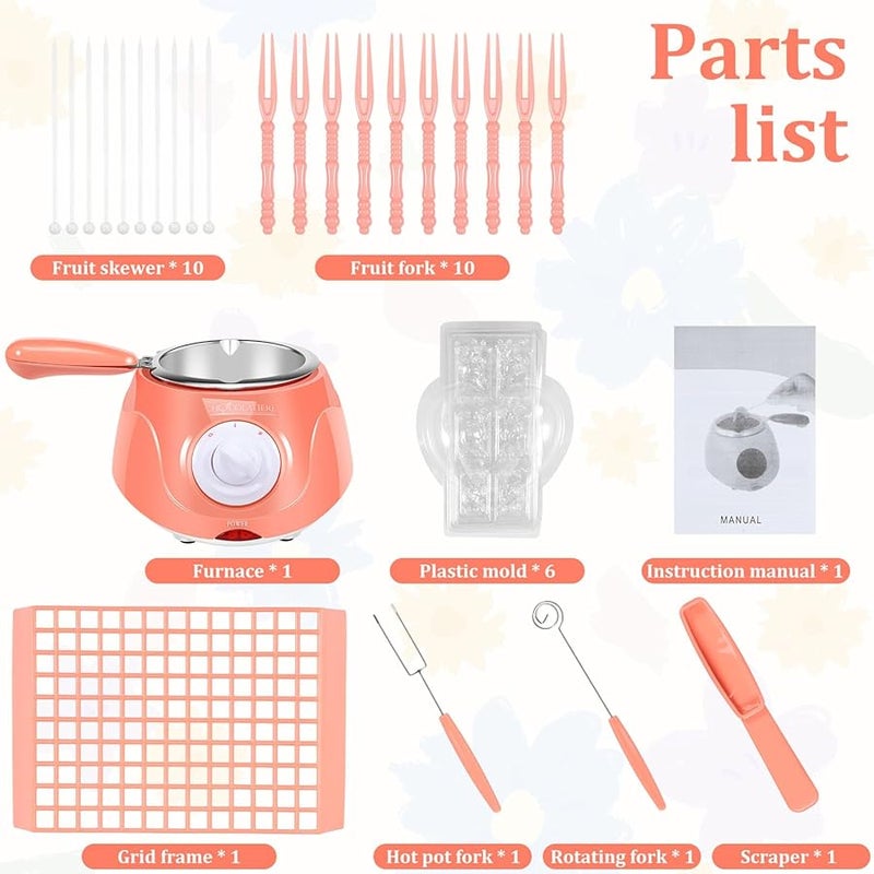 Electric Chocolate Melter Pot 250ml 2 Speed Adjustable Temperature Tempering Machine Cheese Warmer - Image 3