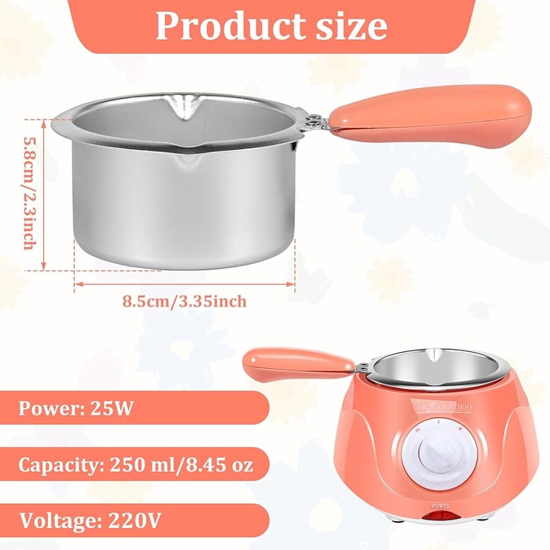 Electric Chocolate Melter Pot 250ml 2 Speed Adjustable Temperature Tempering Machine Cheese Warmer - Image 4