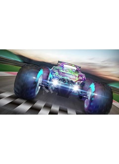 Apexma 2.4ghz Remote Control LED Light 1:18 Scale Rechargeable Speeding Off-Road Vehicle - Toy Bigfoot Jeep - Full Function Lighted Off-Road Car  - Image 4
