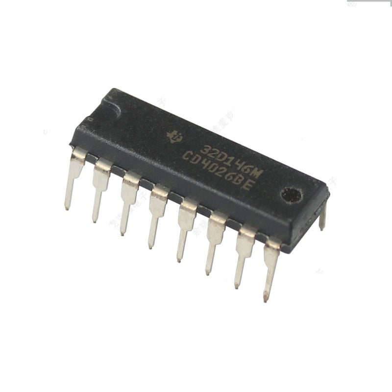5PCS CD4026 CD4026BE TI IC COUNTER/DIVIDR DECADE 16-DIP
