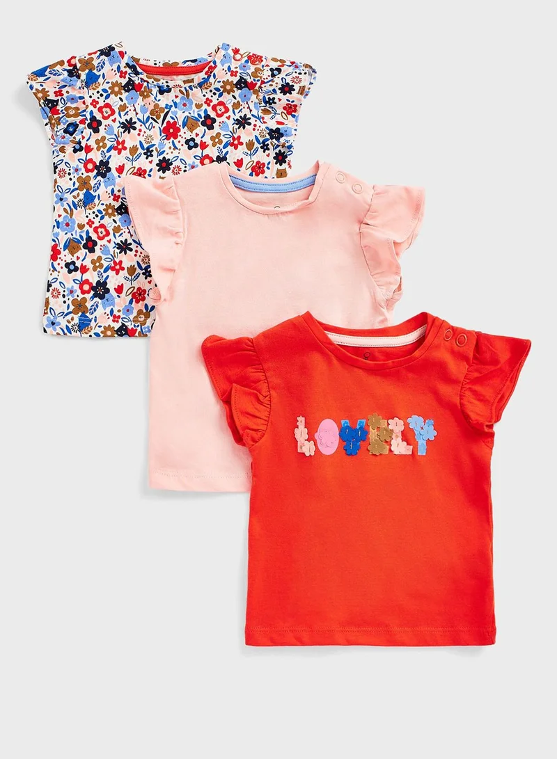 mothercare Kids 3 Pack Assorted T-Shirt