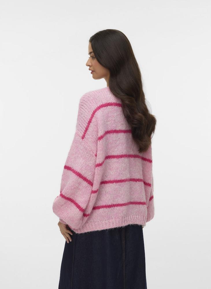VERO MODA VMMAYBE Art-Inspired Long Sleeve Open Cardigan - Image 4