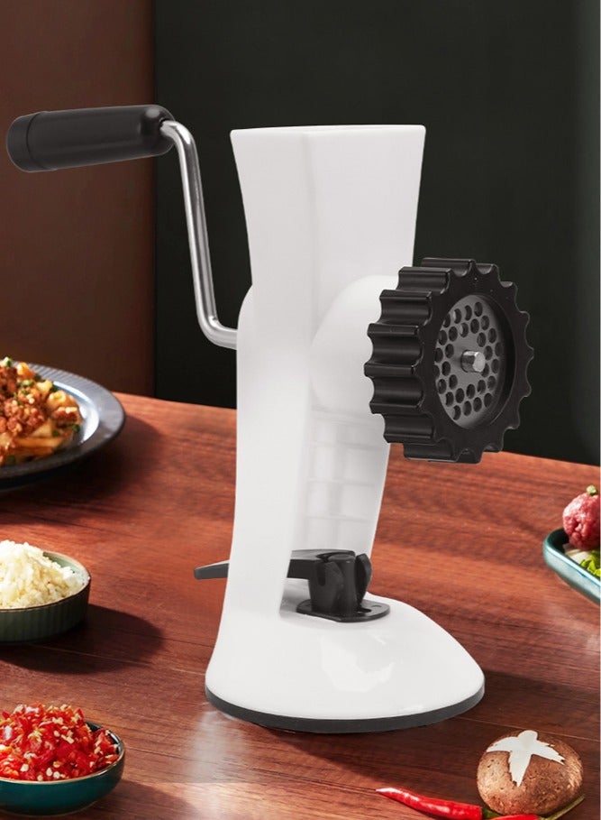 Household Manual Meat Grinder Hand-Crank Sausage Stuffer Drum Meat and Vegetable Chopper Mince Machine - Image 1