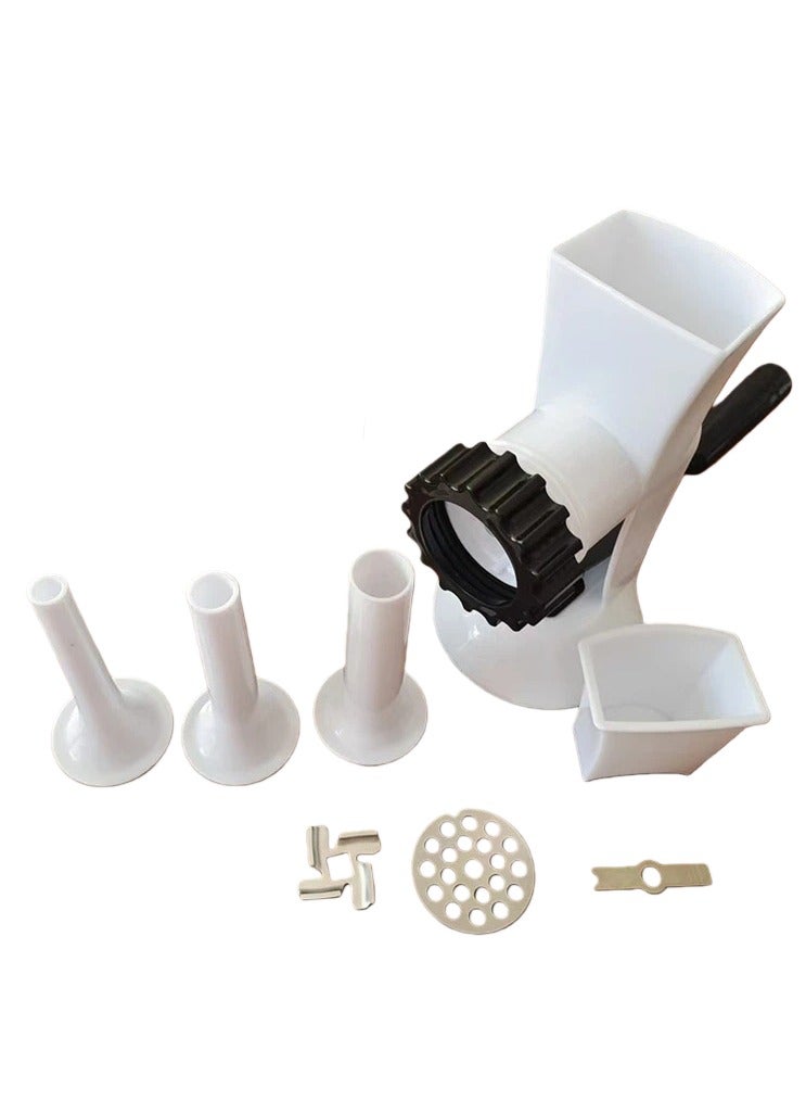 Household Manual Meat Grinder Hand-Crank Sausage Stuffer Drum Meat and Vegetable Chopper Mince Machine - Image 3
