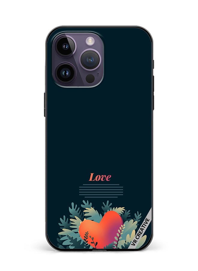 VR CREATIVE Protective Case Cover For Apple iPhone 16 Pro Max Love Design Multicolour