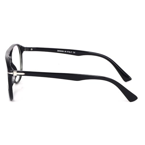 Dervin Zero Power Computer Bluelight Blocking Glasses For Men and Women | Blue Cut Computer Glasses | Full Rim Pilot Shape Glasses | Anti Glare, Lightweight & Blocks Harmful Rays - Image 4