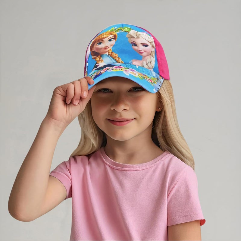 VRITRAZ Cartoon Character Printed Little Baseball Cap for Kids, Baby, Girls & Boys 3-12 Years (Pink), Comfortable Breathable Hat for Outdoor Play, Travel & Sports - Image 2