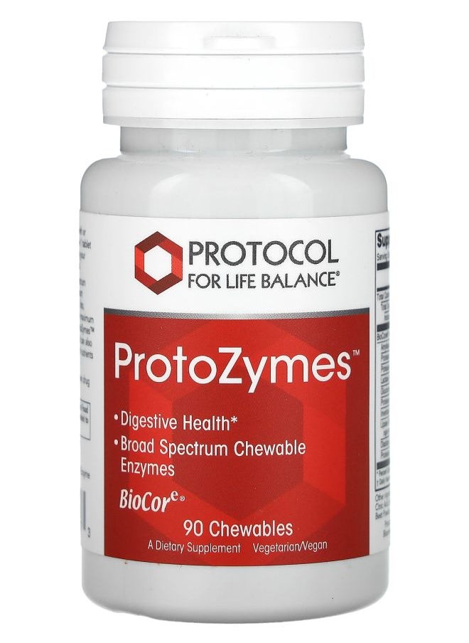 Protocol For Life Balance ProtoZymes 90 Chewables 