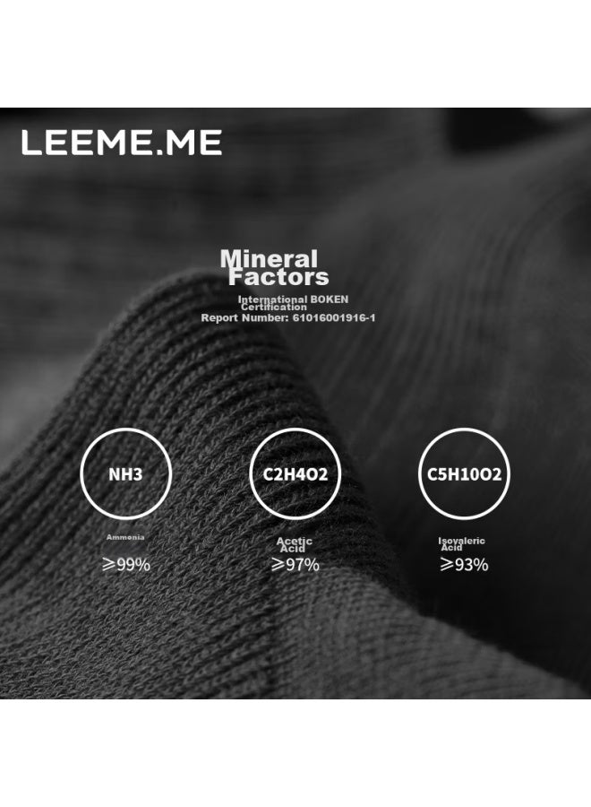 Leeme.me Limi جوارب رجالية، جوارب قارب غير مرئية مقاومة للروائح للربيع والصيف، جوارب قصيرة رجالية، 4 أسود - Image 3