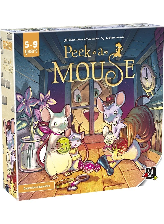 GIGAMIC Peek-A-Mouse | Cooperative Game for Kids and Families | Ages 5+ | 2 to 6 Players | 20 Minutes - Image 1
