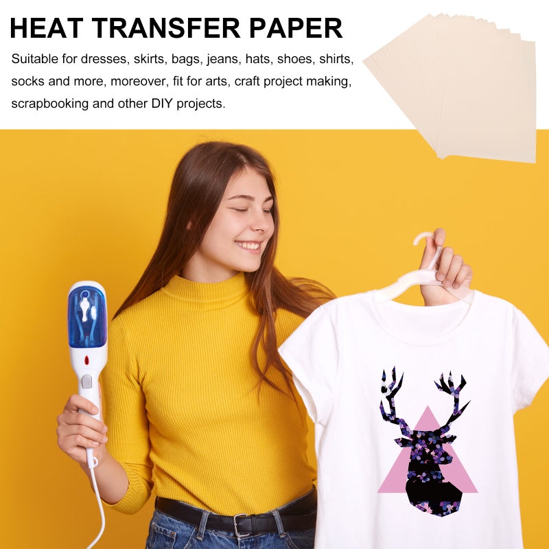 100 Sheets T Shirt Transfers Paper Sublimation Transfer Paper Sublimation Transfer Supplies - Image 4