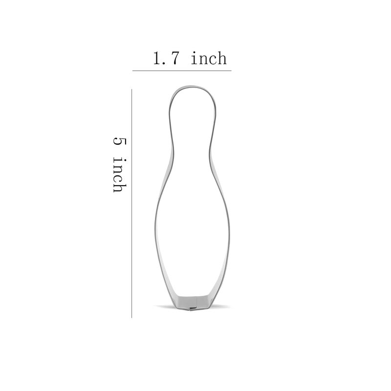 Keewah Bowling Pin and Bowling Ball Cookie Cutter - Stainless Steel - Image 2