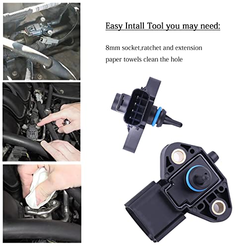 JCCGLOBAL 3F2Z9G756AC 0261230093 JCCGLOBAL Fuel Injection Pressure Sensor compitable with Ford F150 F250 F350 F450 E150 E250 E350 Super Duty Escape Explorer Five Hundred - Image 5