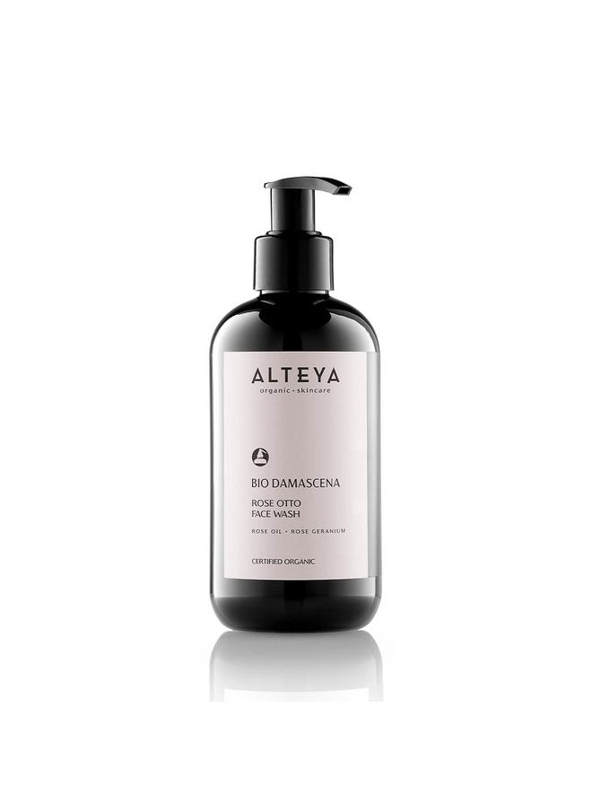 ألتيا أورجانيكس غسول الوجه Alteya Organics للعناية بالبشرة العضوية المعتمدة من وزارة الزراعة الأمريكية 8.5 أونصة سائلة/250 مل منظف الوجه Bio Damascena الحائز على جائزة مع زيت الورد البلغاري العضوي المنقي والمهدئ والمُجمّل  - Image 1