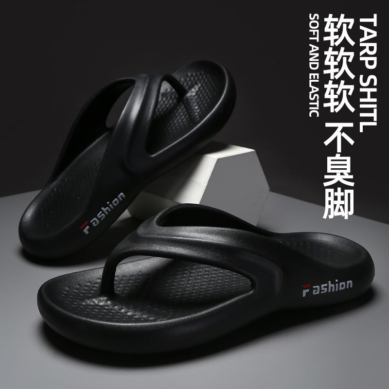 Outdoor Thick-Soled Flip-Flops For Men'S Summer Outer Wear Non-Slip Cool Slippers Flip-Flops Simple Beach Slippers - Image 3