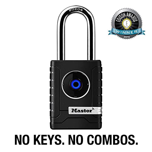 Master Lock Padlock, Outdoor Personal Use Bluetooth Lock, 2-7/32 in. Wide, 4401DLH - Image 3