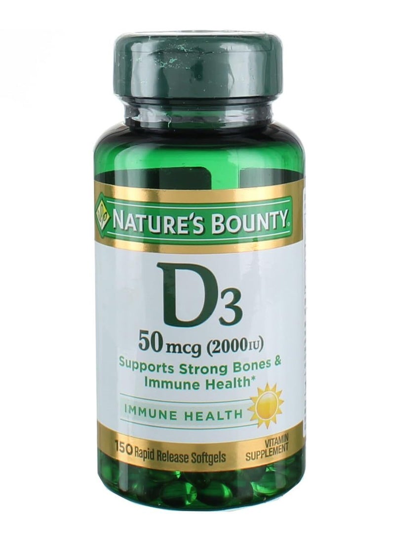 NATURE'S BOUNTY Vit D Bonus.2000.Iu.150.Sfg  - Image 1