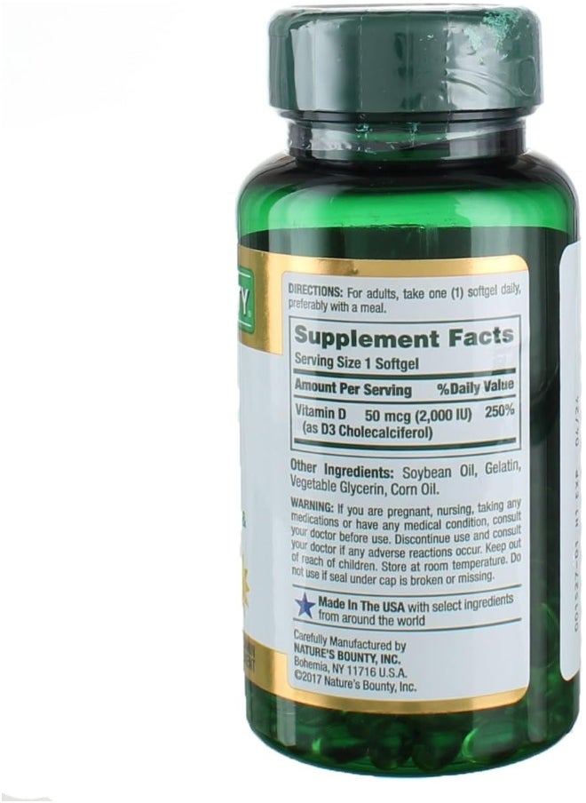 NATURE'S BOUNTY Vit D Bonus.2000.Iu.150.Sfg  - Image 2