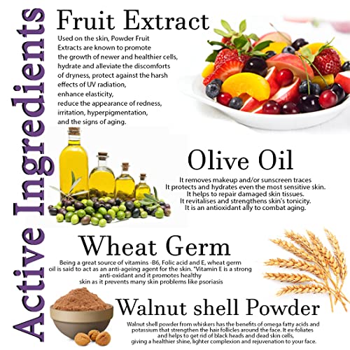 Lilium Fruit Face Scrub Active Anti-Oxidants With Fruit Extracts & Olive Oils To Exfoliate Dead Skin Cells 500 GM. - Image 5