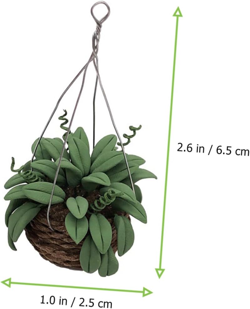 Mini Artificial Bonsai and Resin Potted Plant, Miniature Fake Greenery Desktop Decor for Home Office, Small Resin Flower Plant Ornament for Indoor Decoration - Image 2