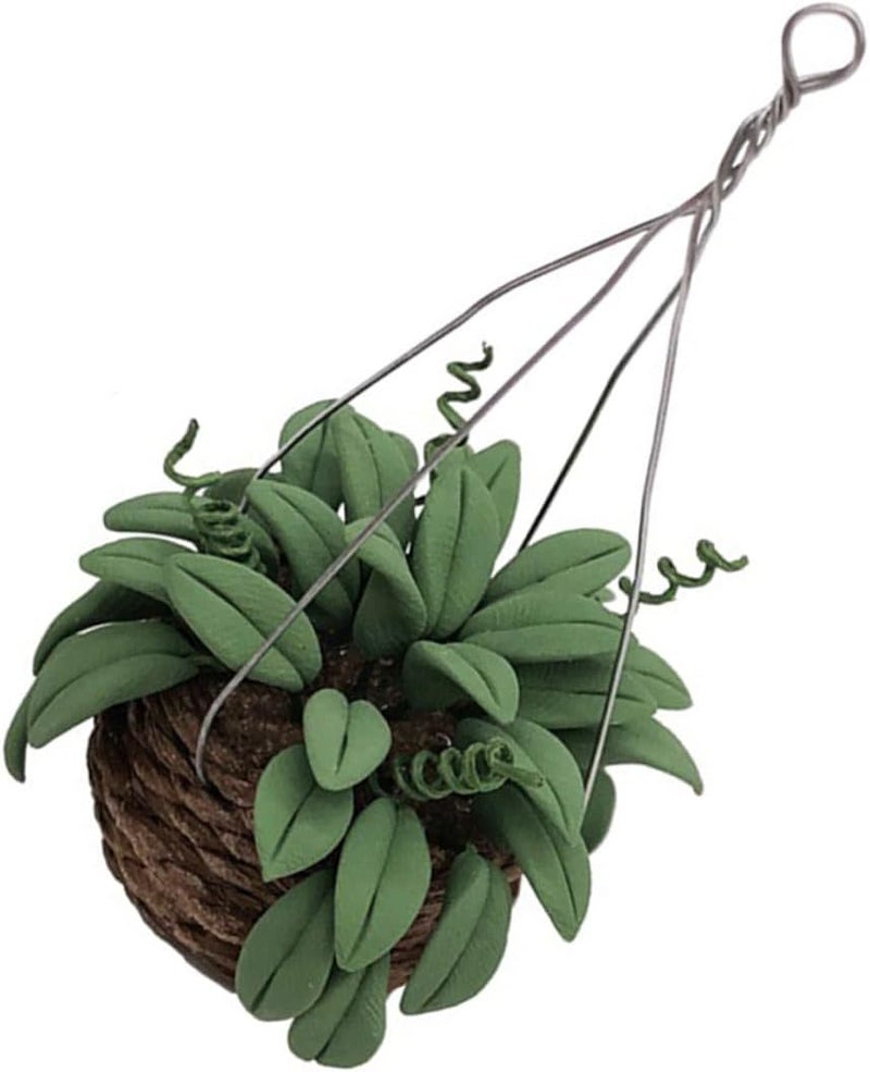 Mini Artificial Bonsai and Resin Potted Plant, Miniature Fake Greenery Desktop Decor for Home Office, Small Resin Flower Plant Ornament for Indoor Decoration - Image 1