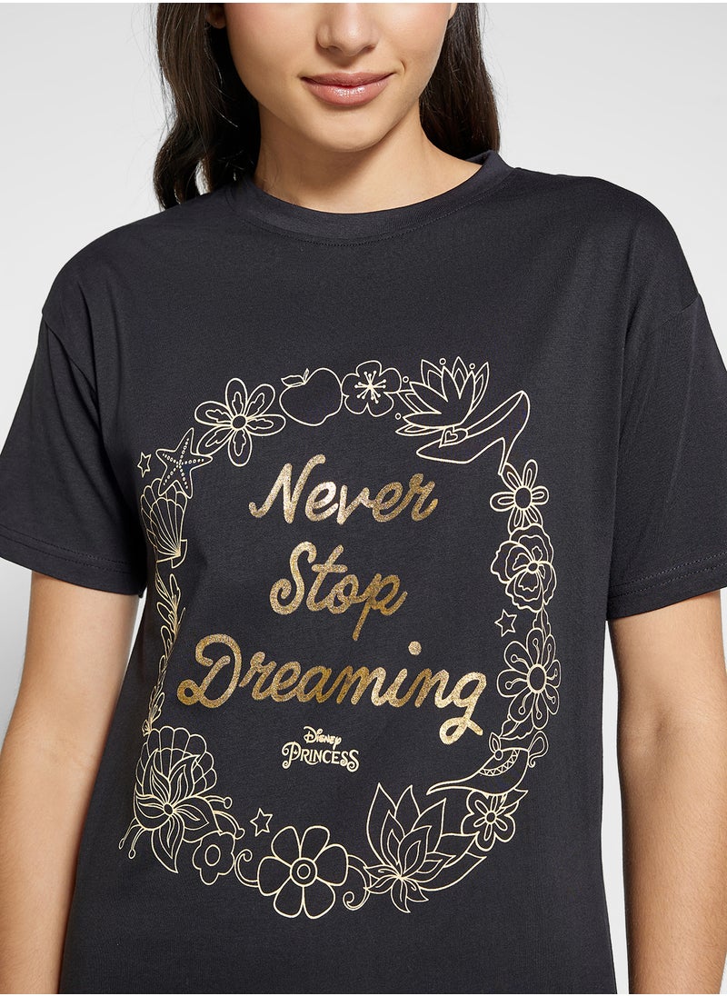 Disney - Princess Foil Print Night Dress - Image 1