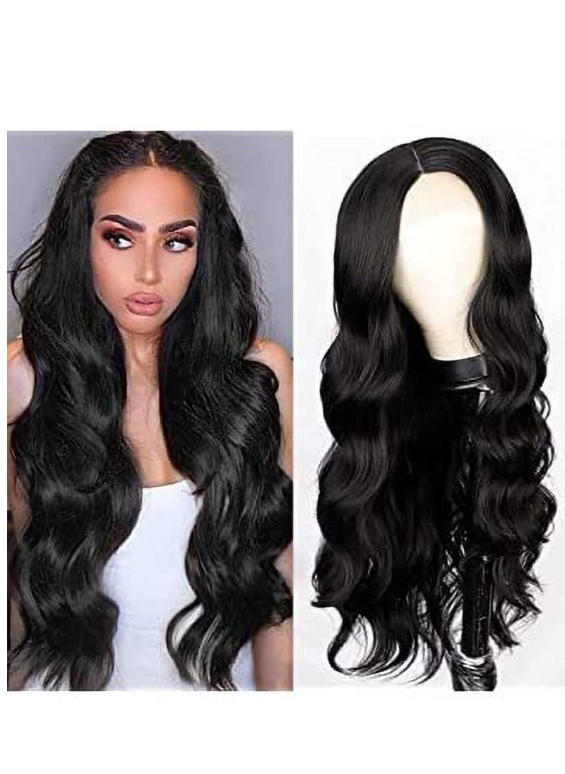 Estelle Fiber Heat Resistant Wig, Nature looking ,Curl ,Bodywave long Short Black for Cosplay Daily Party Use Synthetic Hair Replacement Wig For Fashion Women  - Image 3