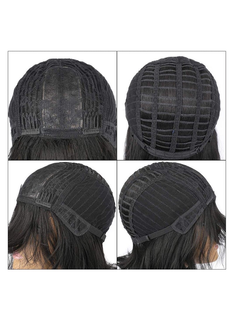 Estelle Fiber Heat Resistant Wig, Nature looking ,Curl ,Bodywave long Short Black for Cosplay Daily Party Use Synthetic Hair Replacement Wig For Fashion Women  - Image 4