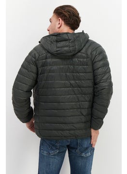 Trespass Men Full Zip Plain Puffer Jacket, Olive  - Image 3