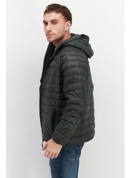 Trespass Men Full Zip Plain Puffer Jacket, Olive  - Image 4