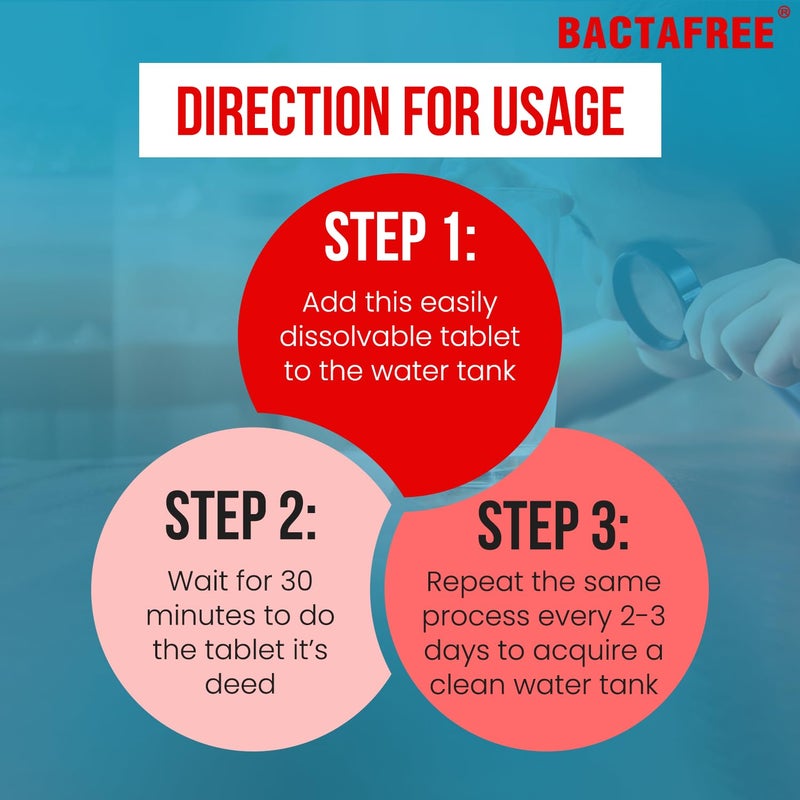 Bactafree Outdoor Travels Water Purification Tablets - Rapid Purification, Each Tablet Purifies Up to 10 Liters, Versatile Use for Camping, Hiking, and Emergencies - Image 3