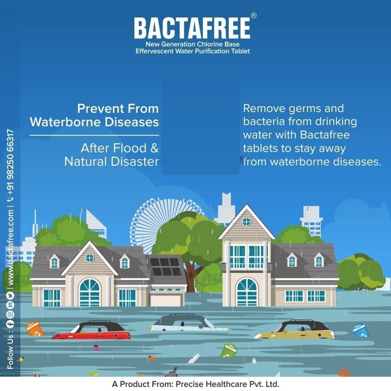 Bactafree Outdoor Travels Water Purification Tablets - Rapid Purification, Each Tablet Purifies Up to 10 Liters, Versatile Use for Camping, Hiking, and Emergencies - Image 5