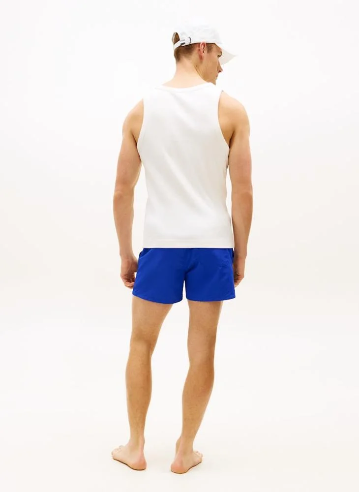 تومي هيلفيغر Logo Embroidery Ribbed Tank Top
