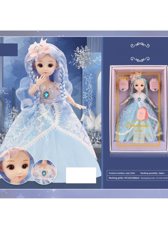 Children's 12-inch 20-joint Lighting Music Story Children's Song Three-character Sutra Princess Doll Toy Gift-Color:Sam5502yellow-Height:A Single Style Must Be Shipped In Multiples Of 36 Sets. Mixed Orders Will Not Be Shipped - Image 2