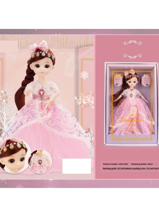 Children's 12-inch 20-joint Lighting Music Story Children's Song Three-character Sutra Princess Doll Toy Gift-Color:Sam5502yellow-Height:A Single Style Must Be Shipped In Multiples Of 36 Sets. Mixed Orders Will Not Be Shipped - Image 4