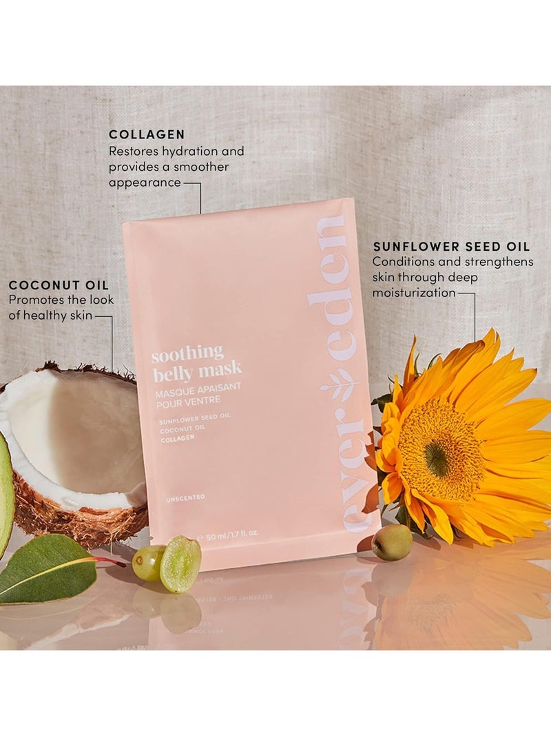 Evereden Evereden Soothing Belly Mask for Stretch Marks - 2nd/3rd Trimester Size | 1 count | Belly Mask for Pregnancy | Clean Pregnancy Skincare | Non-toxic and Fragrance Free  - Image 4