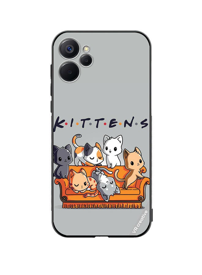 VR CREATIVE Protective Case Cover For Realme 9i 5G Kittens Design Multicolour - Image 1
